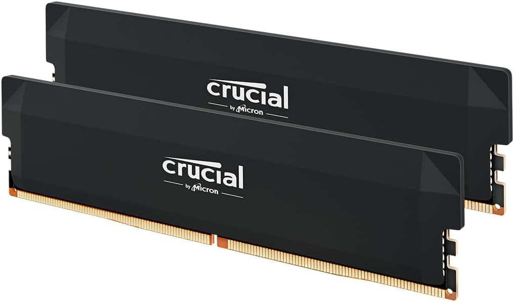 זכרון לנייח Crucial Pro DDR5 32GB 2X16 6400Mhz C38 UDIMM XMP/EXPO
