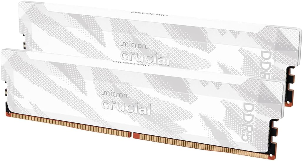 זכרון לבן לנייח Crucial Pro DDR5 32GB 2X16 6400Mhz C32 XMP/EXPO