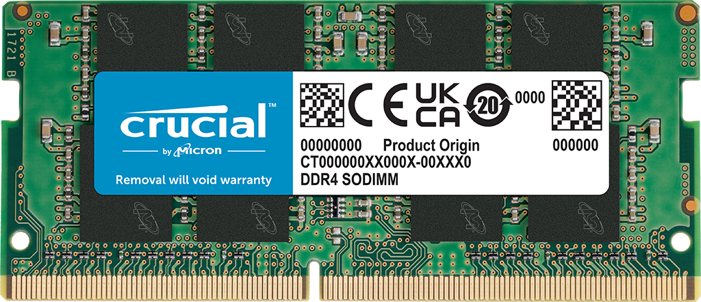 זכרון לנייד Crucial Classic DDR4 16GB 3200Mhz SODIM C22