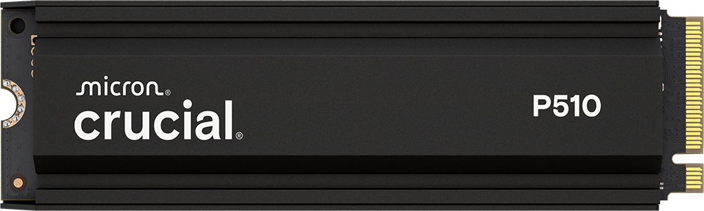 דיסק פנימי Crucial P510 1TB PCIe Gen5 NVMe 2280 M.2 with Heatsync
