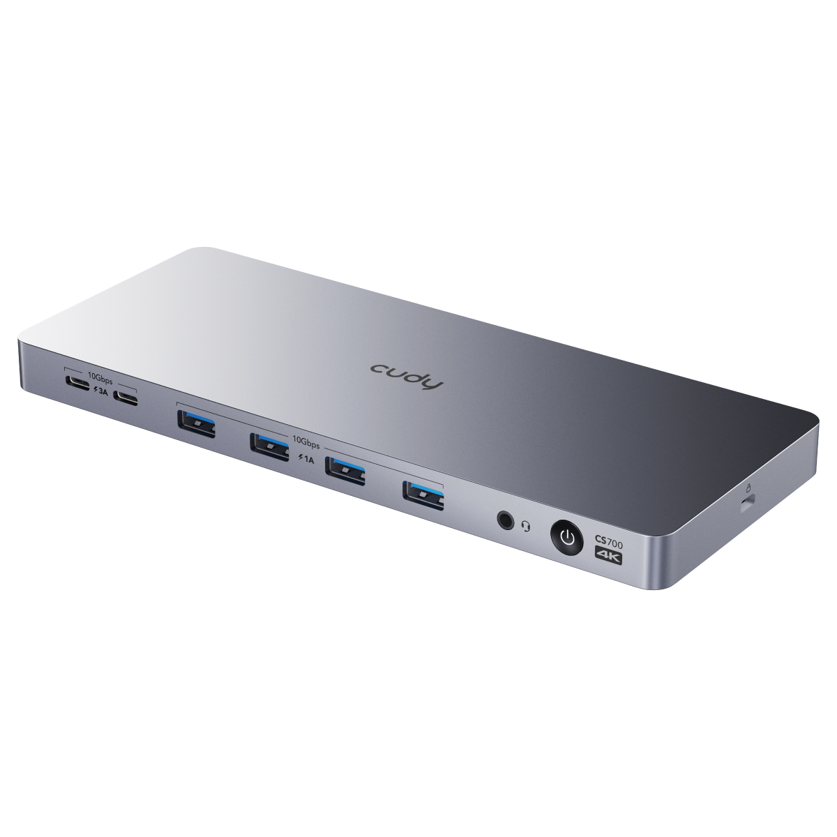 תחנת עגינה Cudy CS700 Dual 4K 10Gbs USB-C PD 100W
