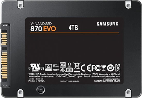 דיסק פנימי SAMSUNG EVO 870 4TB SSD SATA III 2.5 inch