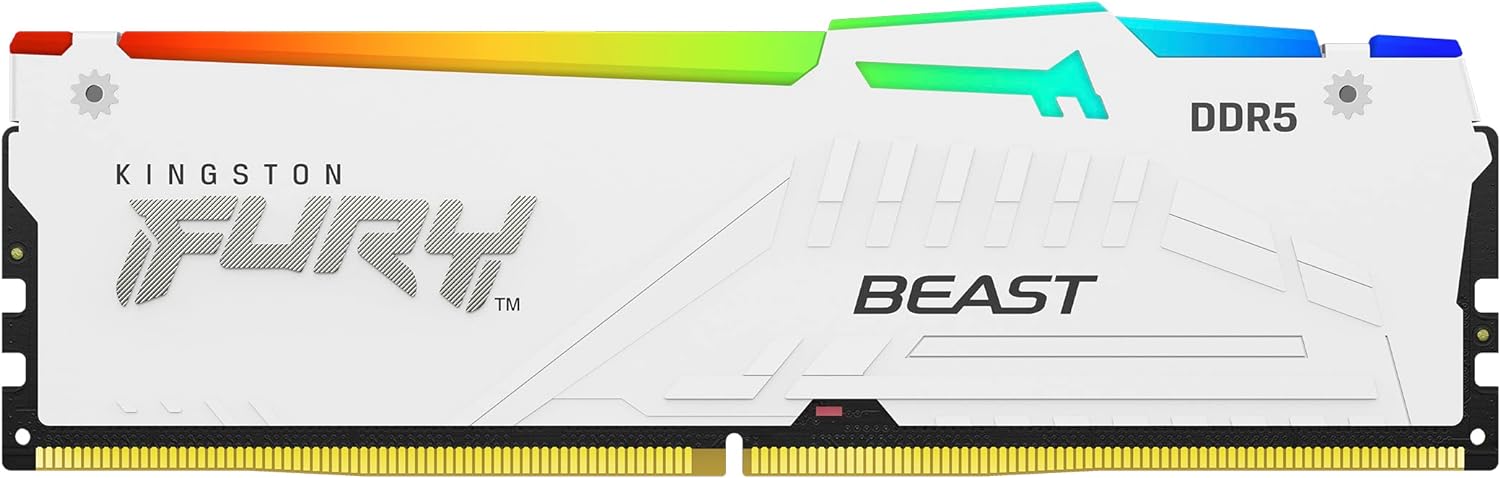 זכרון לבן לנייח Kingston Fury Beast RGB 32GB DDR5 6800Mhz C34