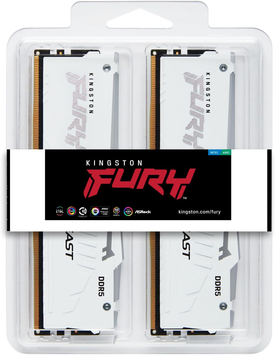 Kingston Fury Beast White Expo 32GB 2X16 6000MHZ DDR5 CL30