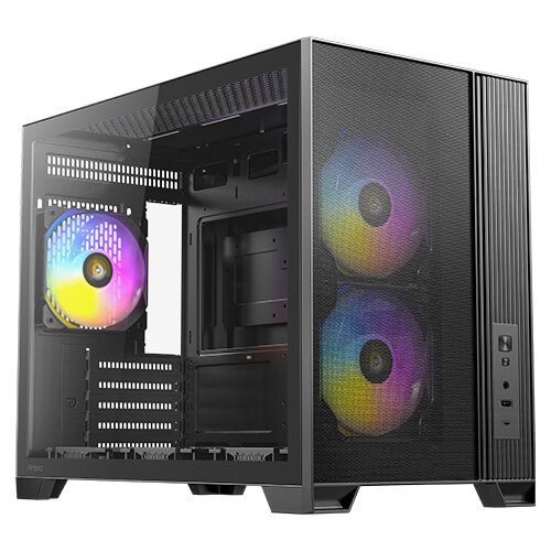 מארז ARGB Type-C 3.2  Antec Flux M Mid Tower Micro-ATX