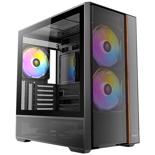 מארז Antec Flux Rear Mid Tower 3X140mm ARGB 2X120MM Fan TypeC 3.2