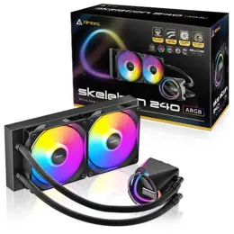 קירור נוזלי כפול Antec SKELETON 240 ARGB Black INTEL/AMD