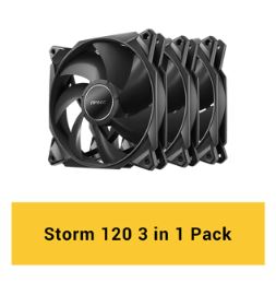 מאוררים למארז ANTEC STORM 120 3PACK 4Pin FDB Bearing 12CM