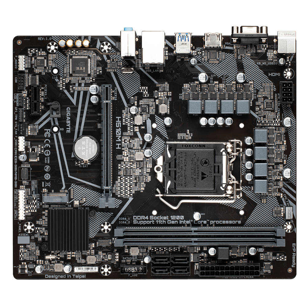 לוח משופץ Gigabyte H510M H Micro-Atx LGA1200 PCIE4.0X16