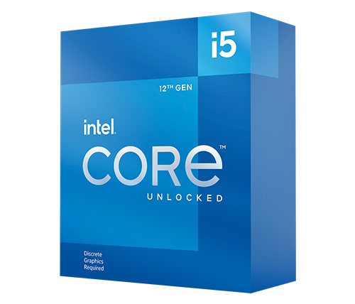מעבד דור 12 INTEL I5-12600KF BOX 10CRS 6pr 4efc 150W NO GPU