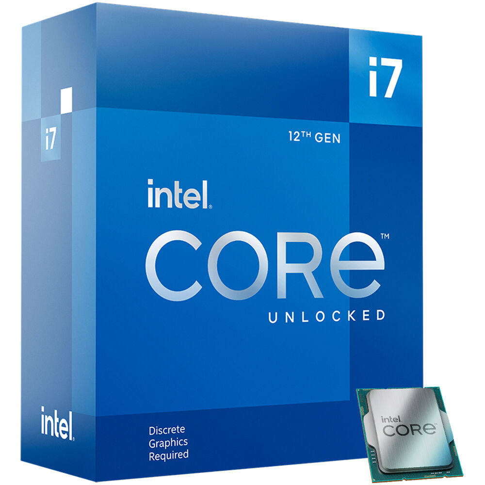 מעבד דור 12 Intel i7-12700K BOX no FAN 5GHZ 190W TDP LGA1700