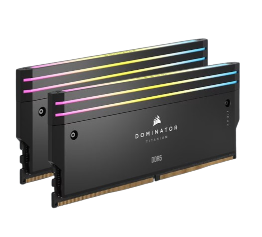 ז. לנייח Corsair Dominator Titanium RGB 32GB 2X16 DDR5 6000 C30