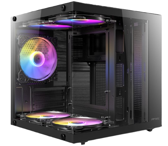 מארז Antec VCX10M ARGB Mini Tower Micro-Atx 5XARGB 120mm Fan