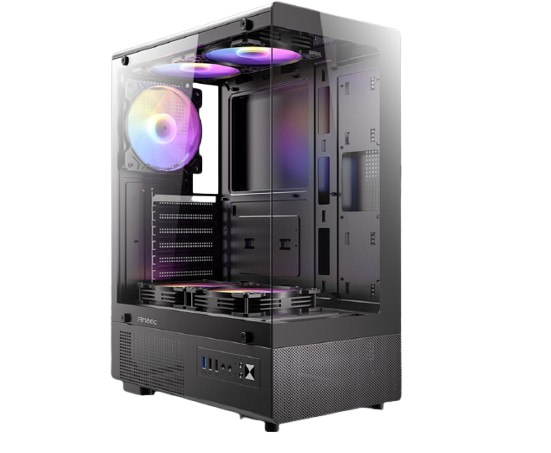 מארז Antec VCX300 RGB Elite Mid Tower 5X Fixed RGB Fans