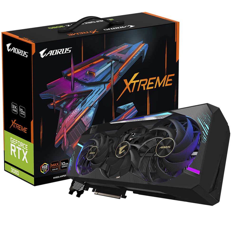 כרטיס מסך Gigabyte RTX 3080 AORUS X 10GB 2.0 GDDR6X PCIE 4.0 LHR