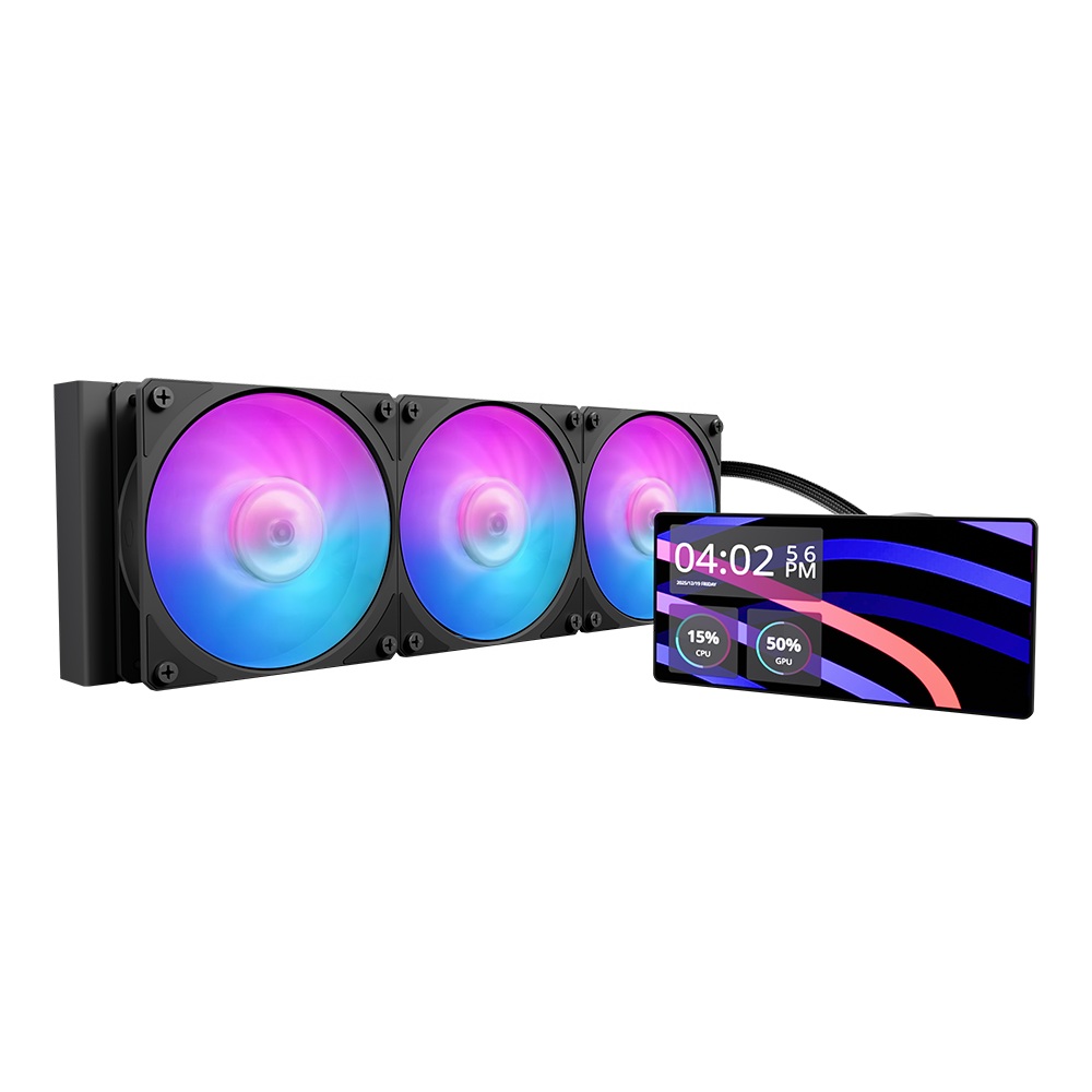 ק. נוזלי Cooler Master Core LCD 6 Inch 360 Black ARGB Intel AMD