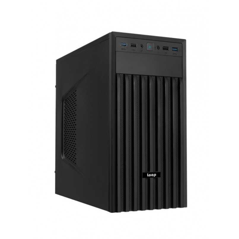 מארז מיני כולל ספק LOOP-2001 500W 35.5CM HIGHT Mini Tower ATX