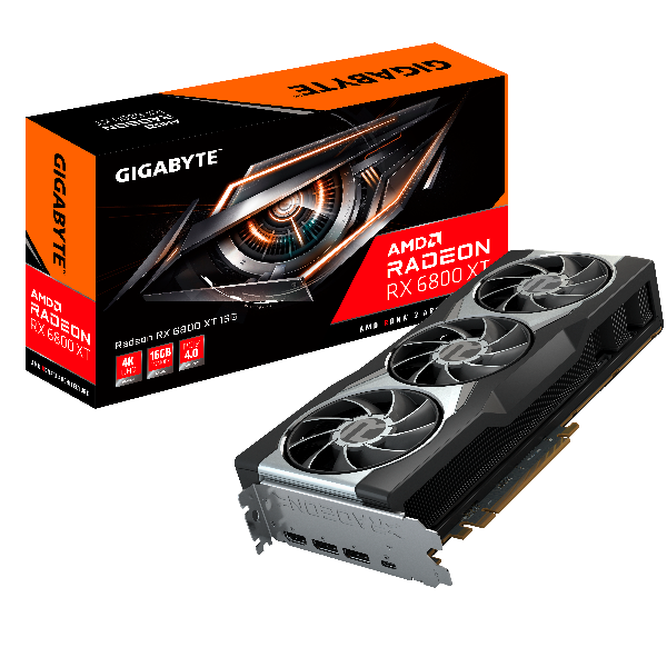כ.מסך GIGABYTE RX 6800 XT 16GB 16OOOMhz 256 bit GDDR6