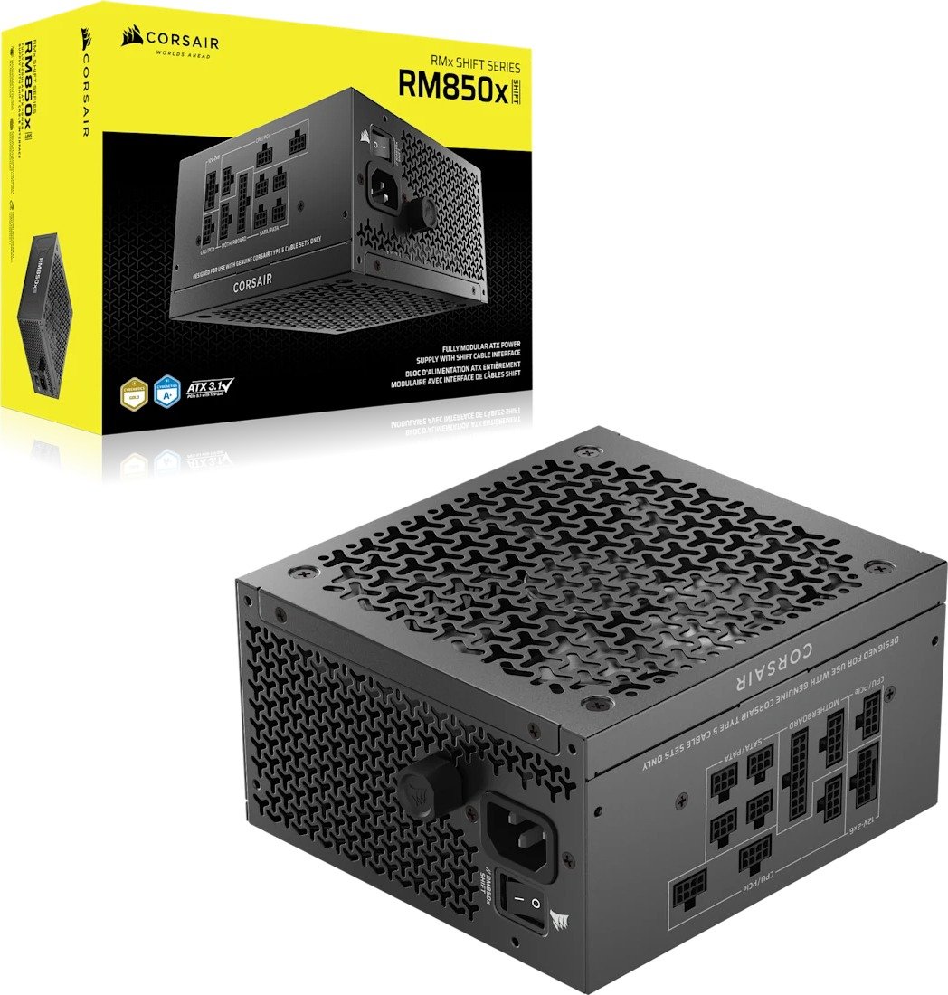 ספק כוח Corsair RM850x SHIFT 80plus Gold Fully Modular ATX ATX3.1