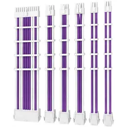 כבלים מאריכים Antec Sleeved extension Cable Kit Purple/White