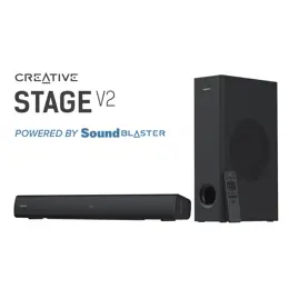 רמקולים CREATIVE STAGE V2 2.1 SOUNDBAR+SUBWOFER BT 5.0 160W ARC