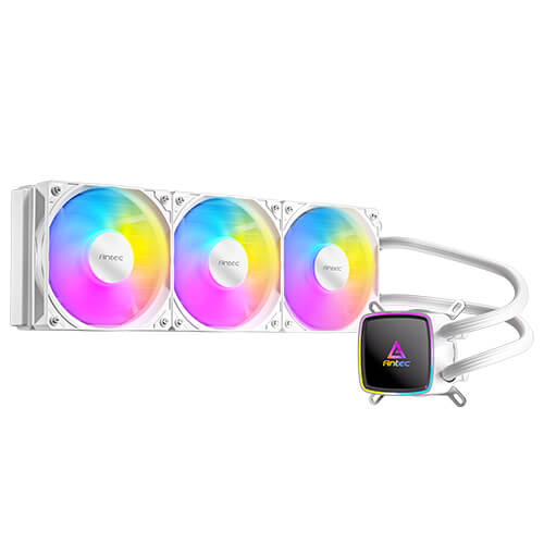קירור נוזלי Antec Ultra 360 White ARGB 3x120mm PWM Intel AMD 300W