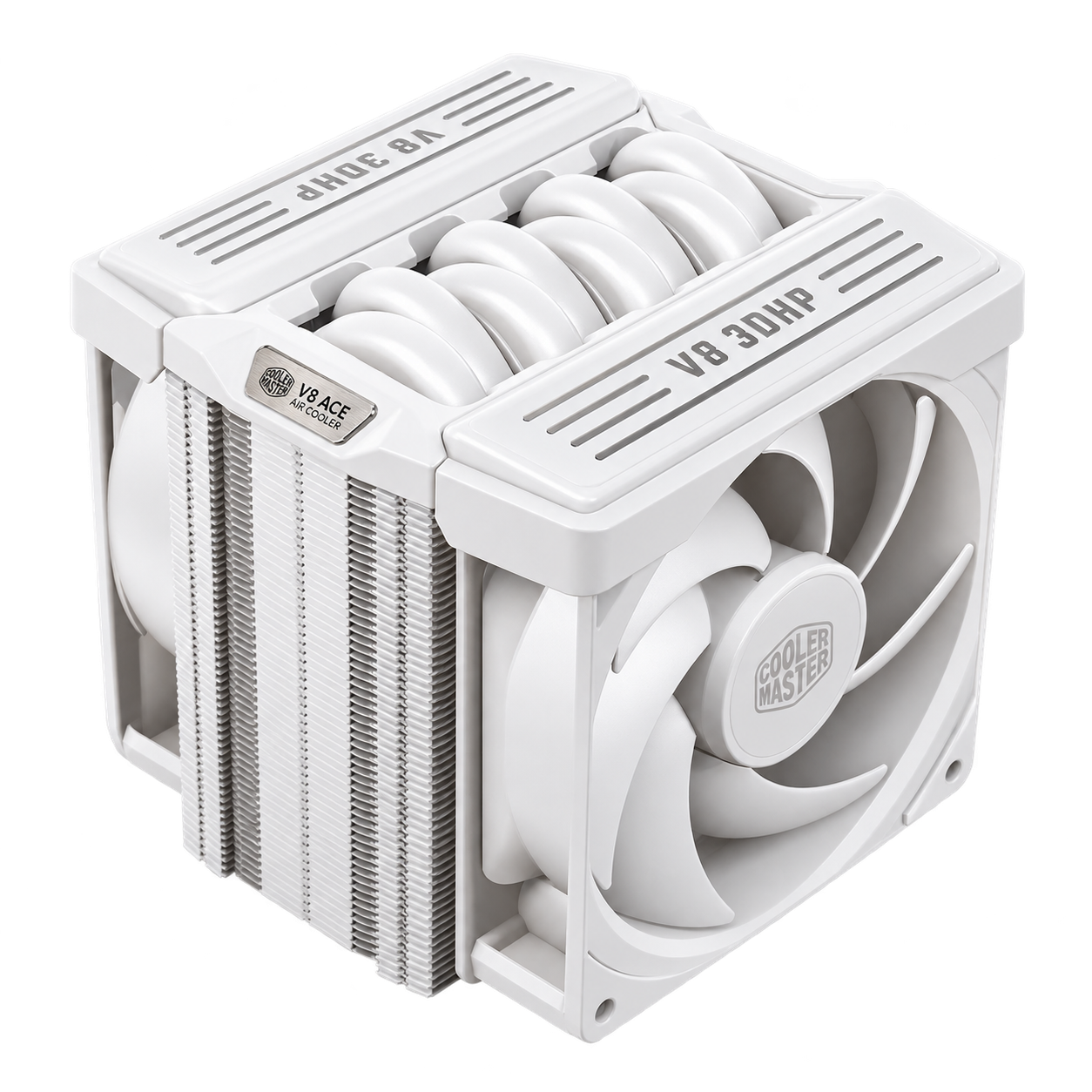 קירור אוויר Cooler Master V8 ACE 3DHP 300W TDP White For Intel