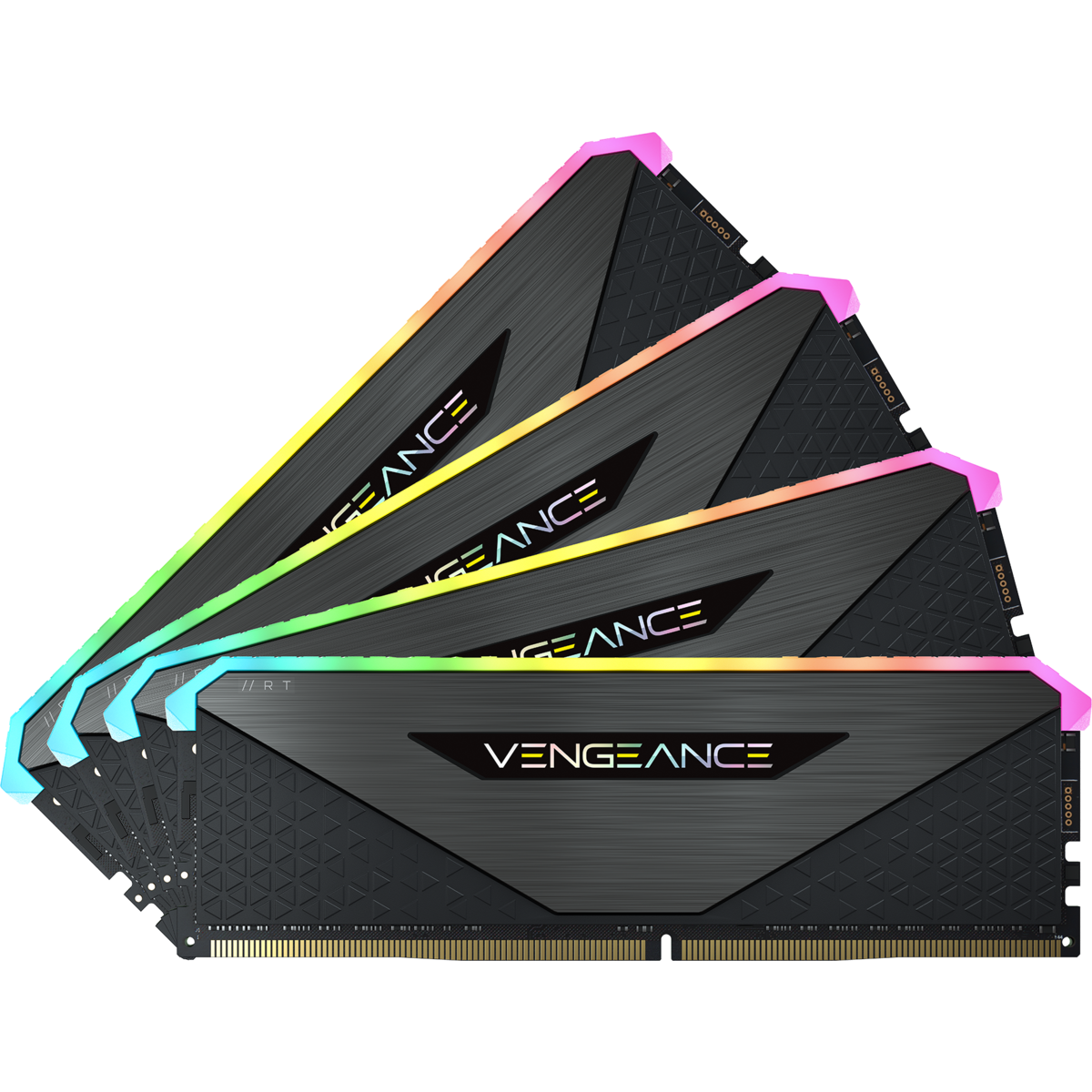 זכרון לנייח קיט Corsair Vengeance RGB RT 64GB 4X16 3600Mhz C18