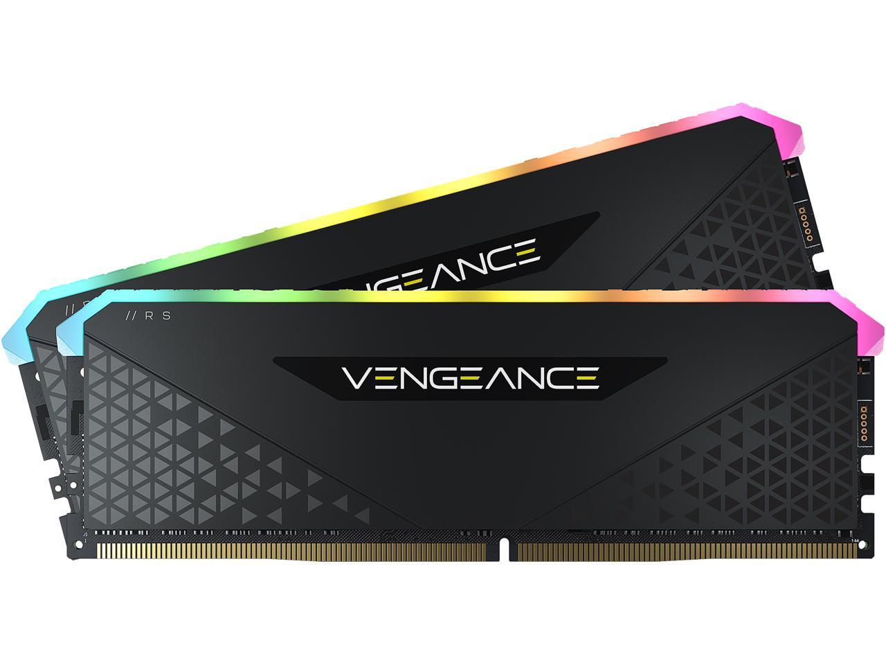 זכרון קיט לנייח CORSAIR Vengeance RGB RS 2X32 64GB DDR4 3200 CL16