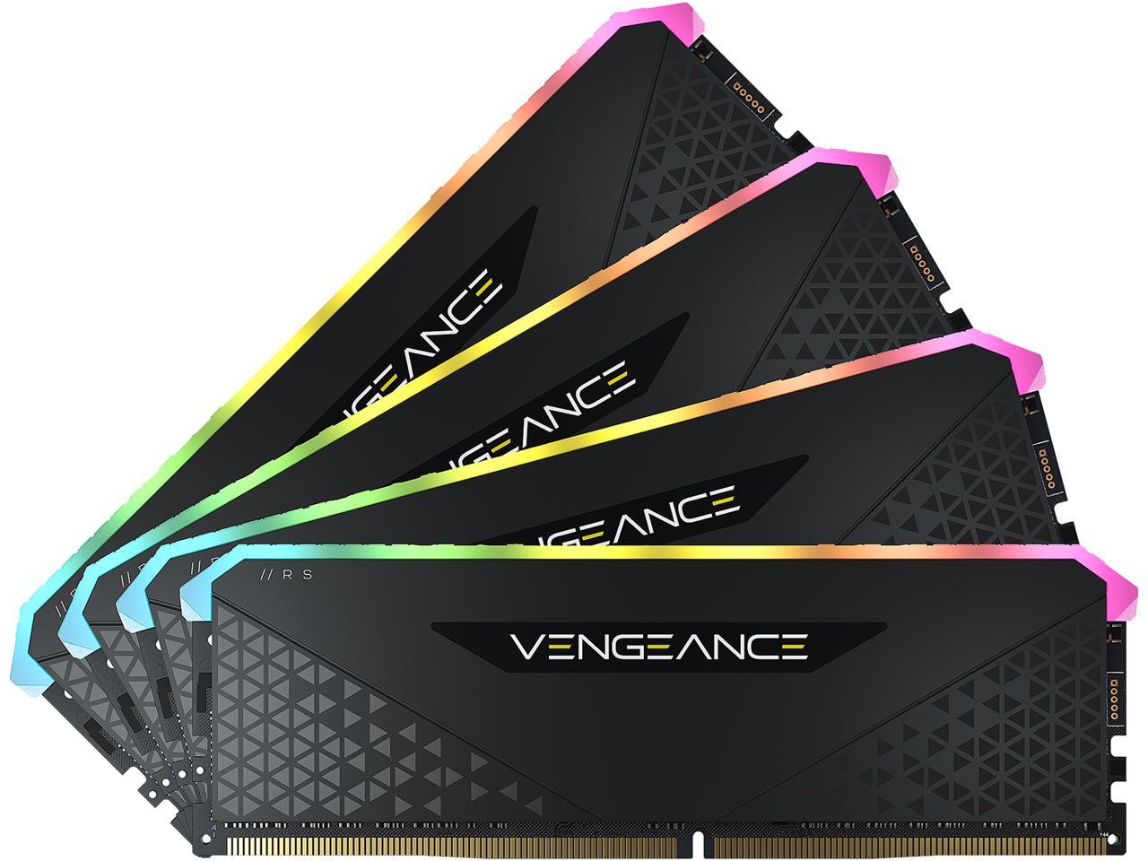 זכרון לנייח Corsair Vengeance RGB RS 64GB 4X16 3200Mhz Cl16 RGB