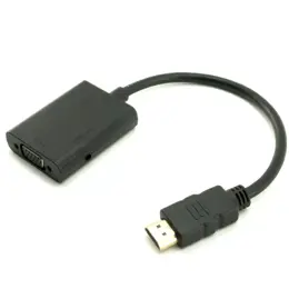 מתאם HDMI To VGA With Audio Output Adapter