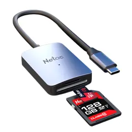 קורא כרטיסים Netac Memory card Reader WK12 usb 3.0 Type-C mSD/SD