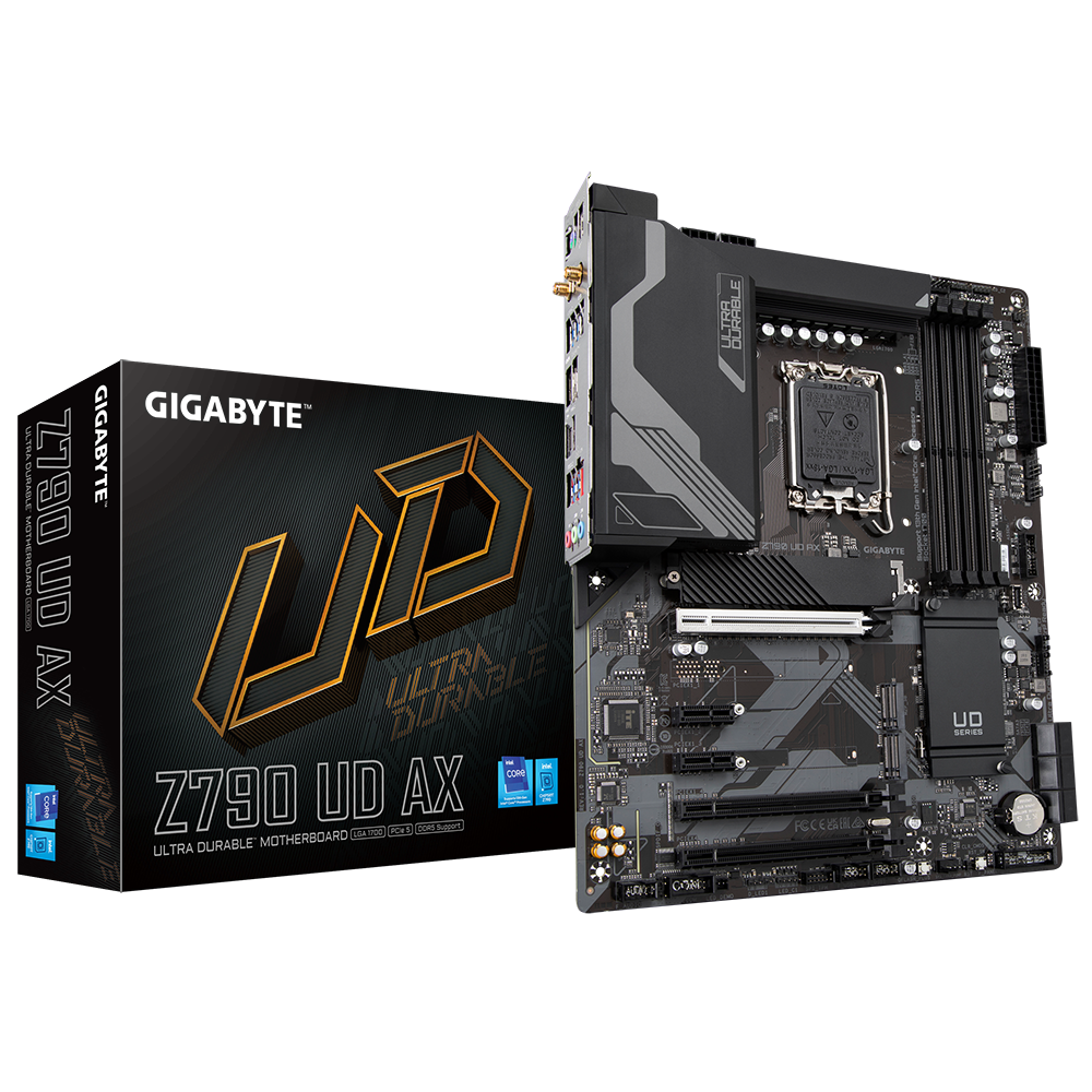 לוח אם Gigabyte Z790 UD AX Lga1700 WIFI 6E PCIE5.0 lan 2.5GbE ATX