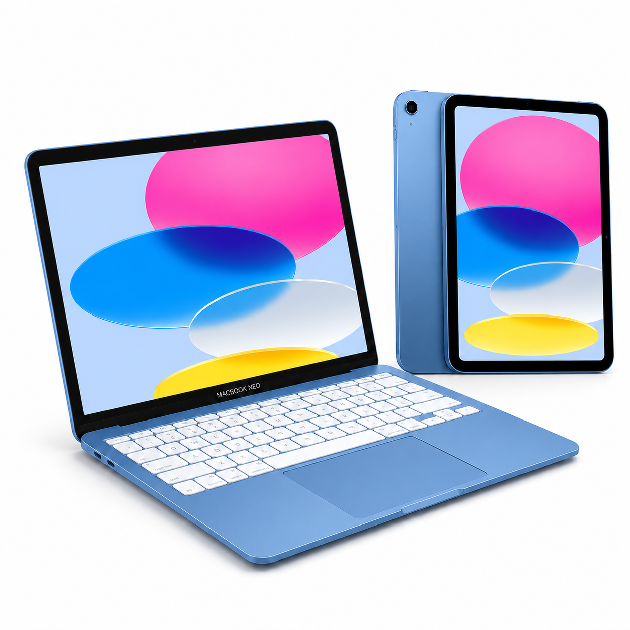 באנדל Apple MacBook Neo 13" + iPad 11" + Apple Pencil - צבע כחול