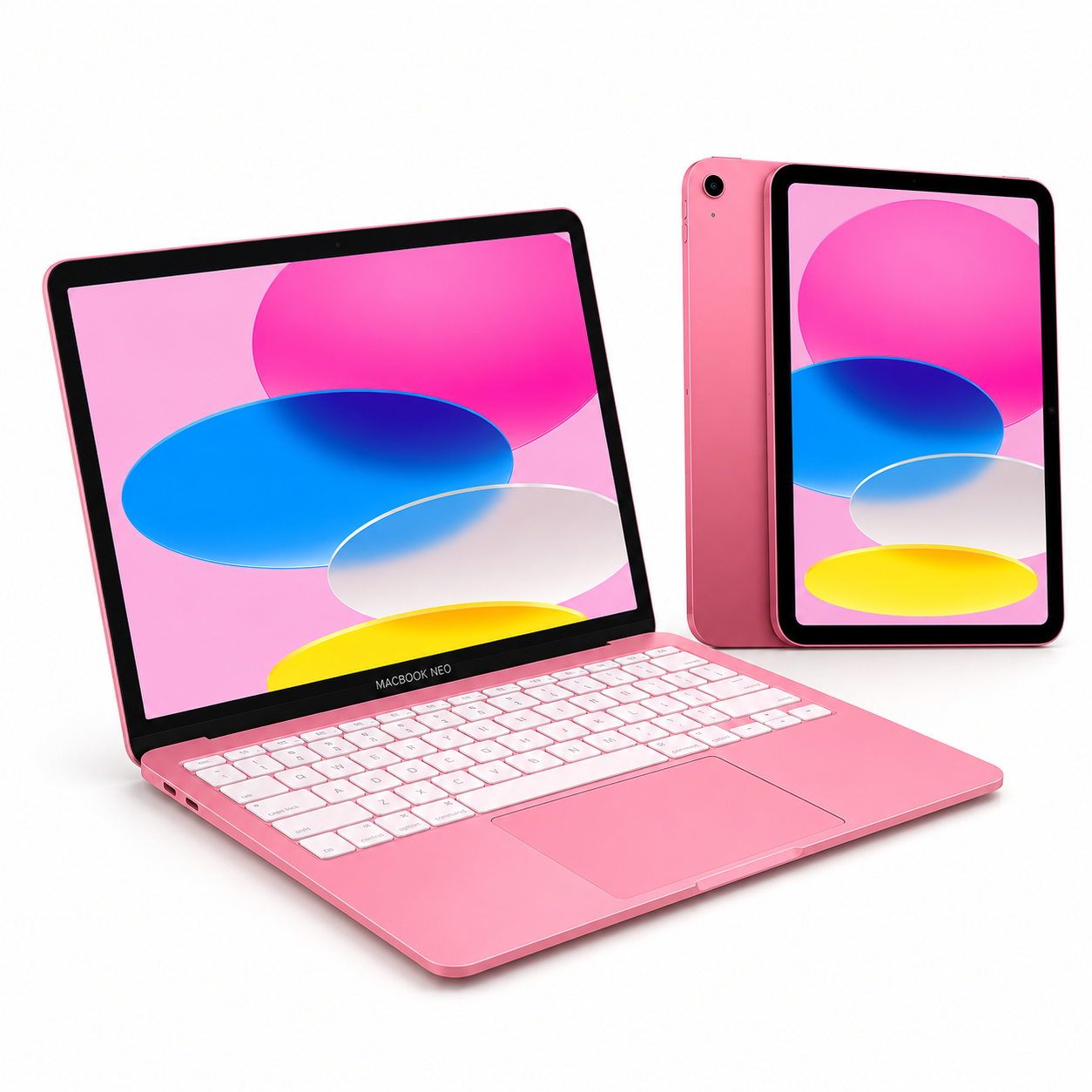 באנדל Apple MacBook Neo 13" + iPad 11" + Apple Pencil - צבע ורוד