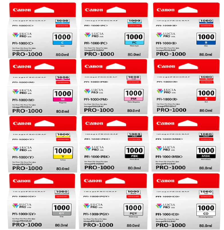 מיכל דיו מקורי קנון פוטו כחול Canon PFI-1000PC