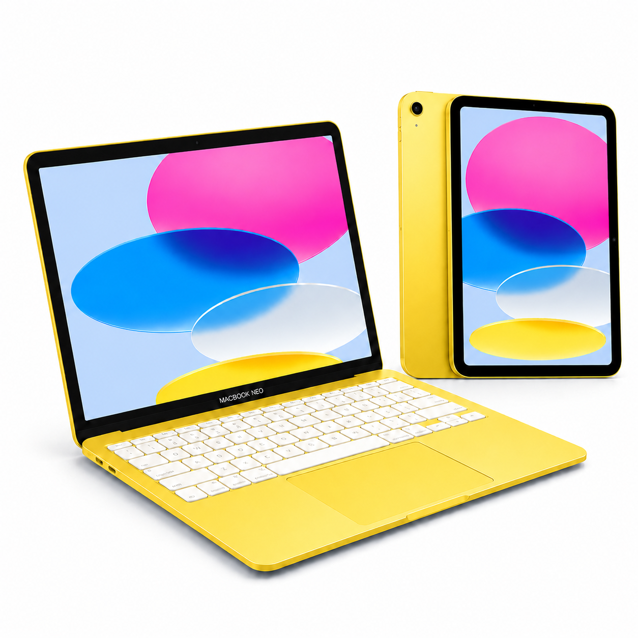 באנדל Apple MacBook Neo 13" + iPad 11" + Apple Pencil - צבע צהוב
