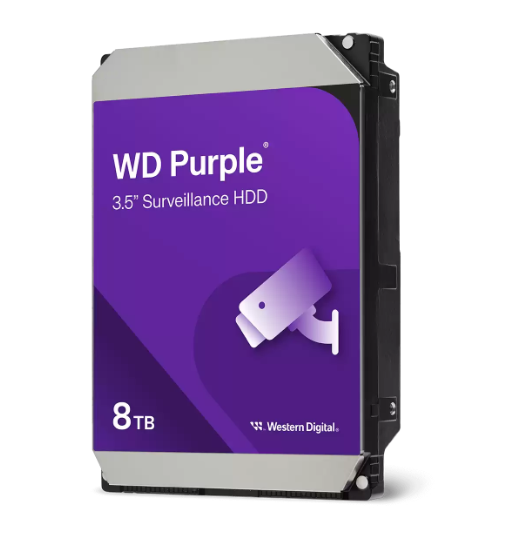 דיסק קשיח פנימי לנייח WD 8TB Purple 5400rpm 256MB 3.5 SATA III