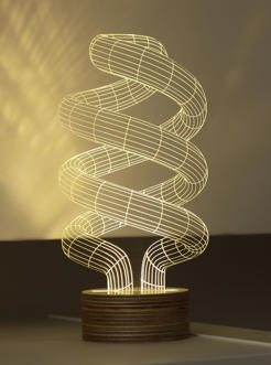 spiral lamp