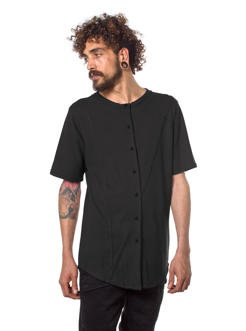 Men&#39;s buttoned shirt in black