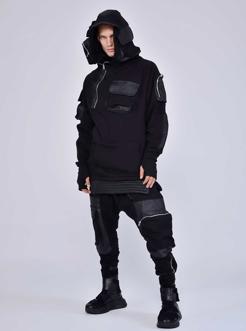 Futuristic black jacket 