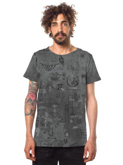 abstract rave grey t-shirt