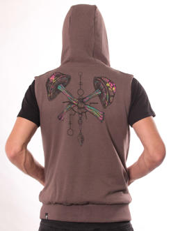 psychedelic mushroom hoodie for men