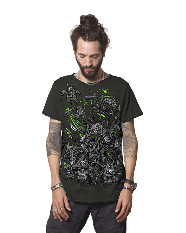 Plazmalab | psychedelic alternative man shirt