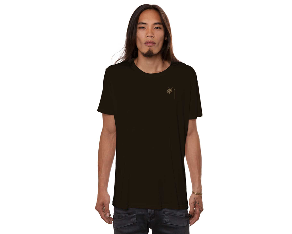 Psychedelic Tahara Dark brown T-shirt for men