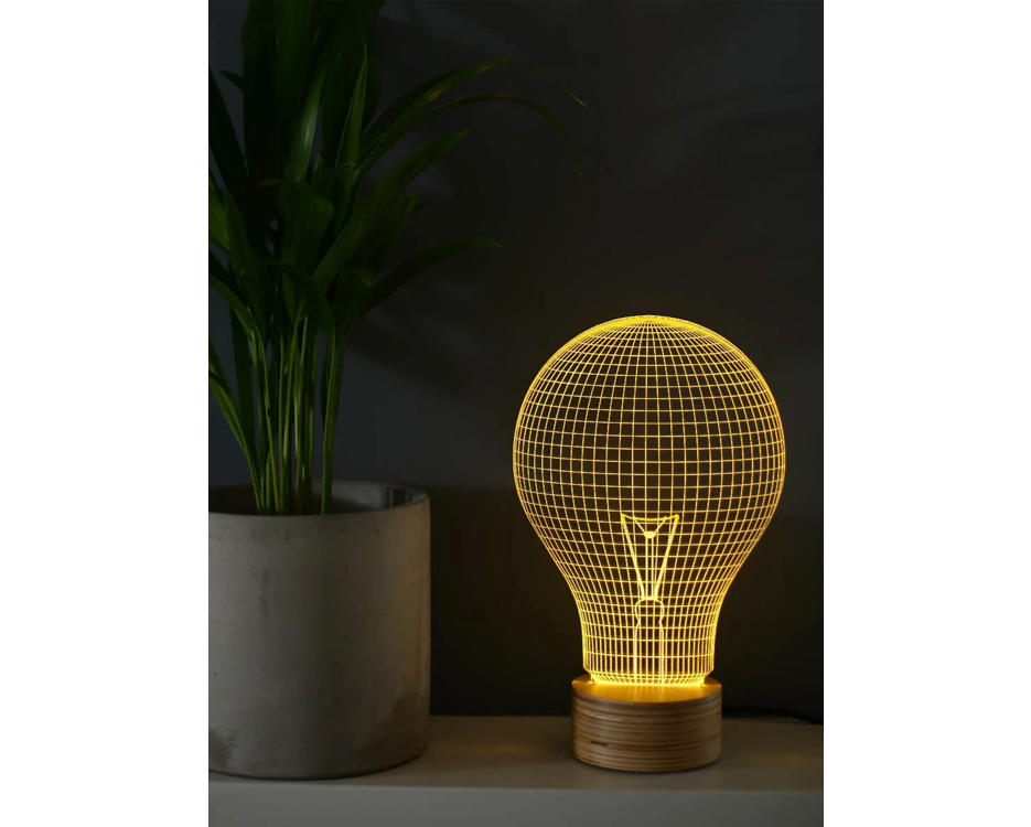 yellow bulb lamp