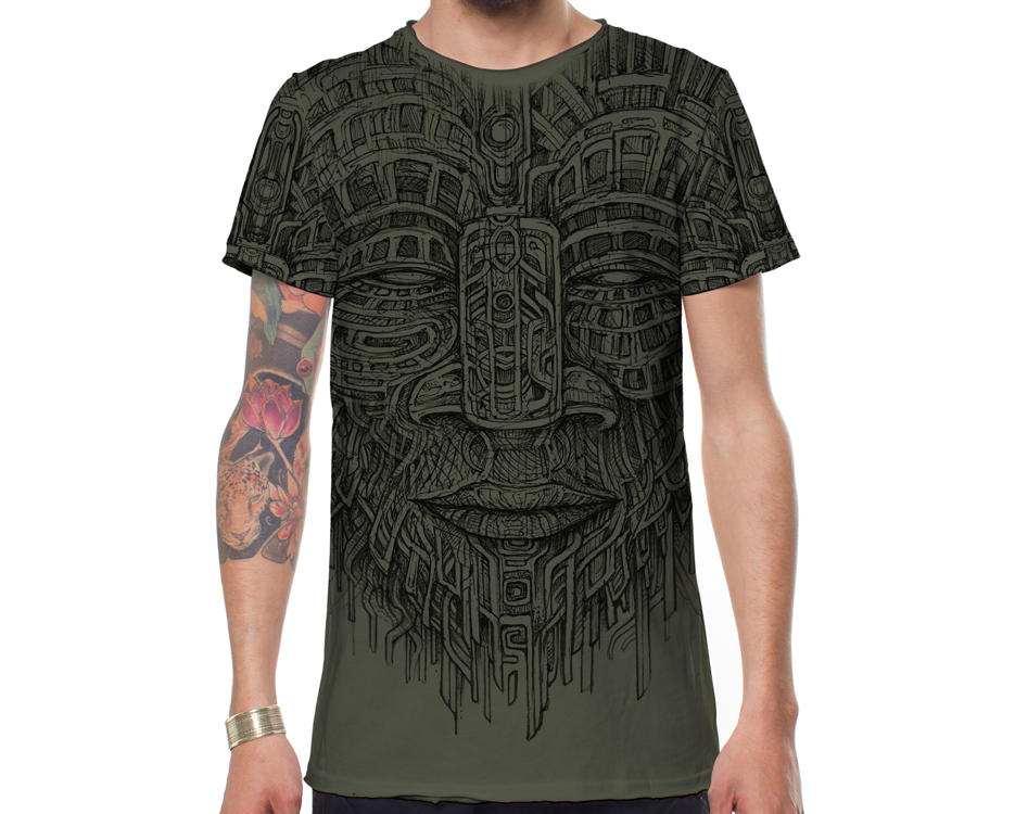psychedelic alternative man shirt