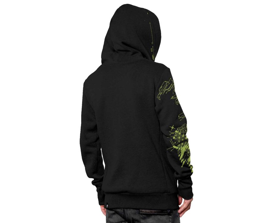 Urban street CyberFox Black hoodie for men 