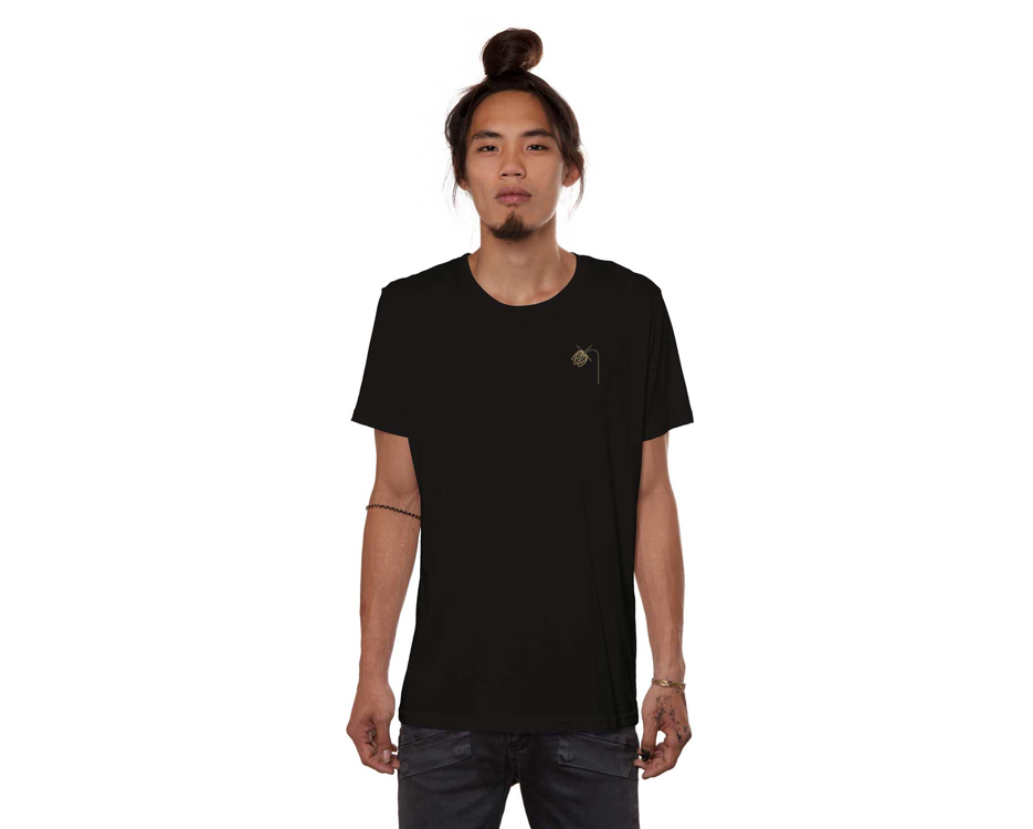 Psychedelic Tahara Black T-shirt for men 