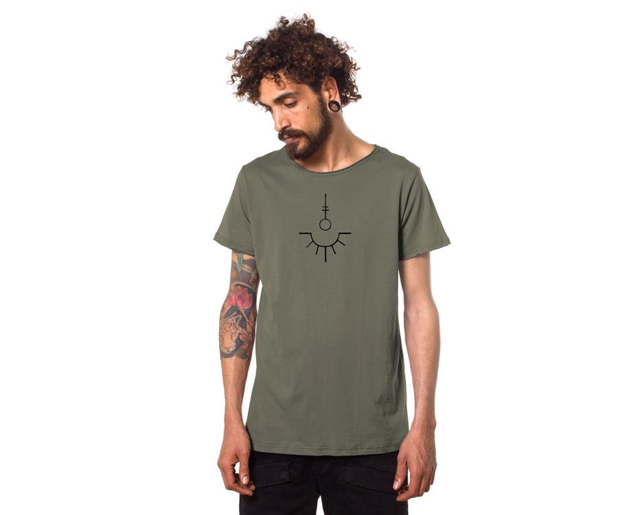 Psychedelic hippie t-shirt for men